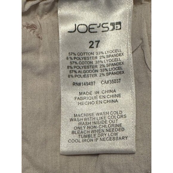 Joes Jeans Womens Size 27 Pink Straight & Narrow Preppy Modern‎ Designer City - Picture 11 of 13